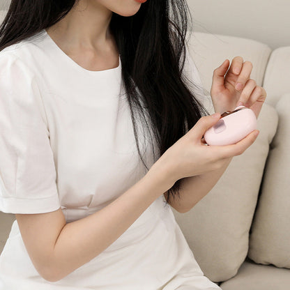 2-in-1 Electric Nail Clipper and Nail Polisher Portable Grooming Tool Pink