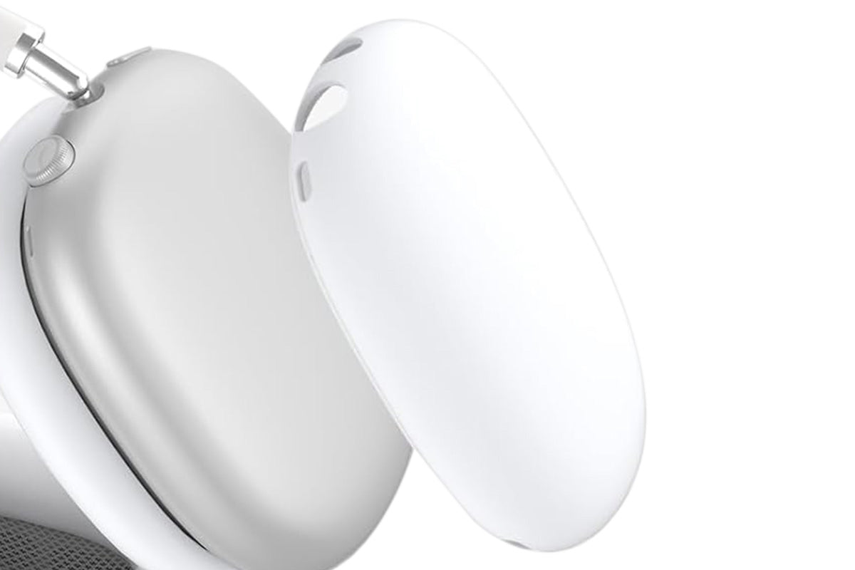 Silicone Case Cover for AirPods Max with Ear Pad Case Cover and Ear Cups Cover-White