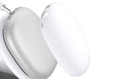 Silicone Case Cover for AirPods Max with Ear Pad Case Cover and Ear Cups Cover-White