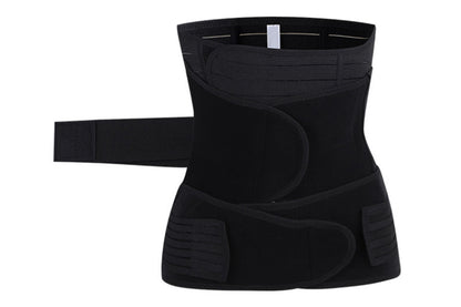 3 in 1 Postpartum Belly Band Waist Shapewear Recovery Girdle After Birth Support -Black