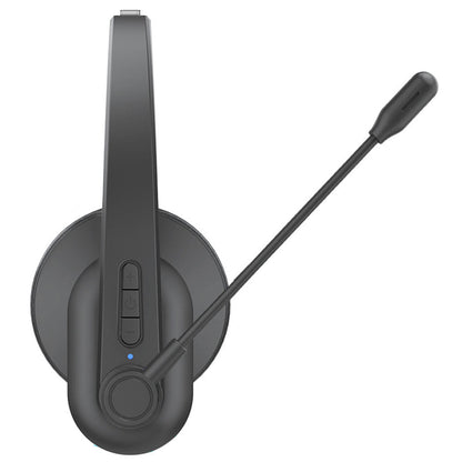 Bluetooth Single Ear Business Headset with Rotatable Microphone Wireless Calling Headset for Laptop Mobile Phone