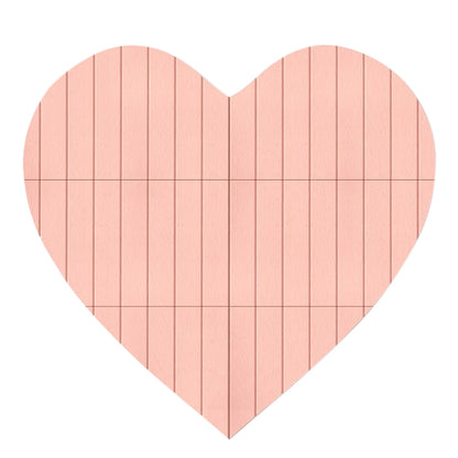 Heart Shaped Felt Photo Message Display Board - Pink