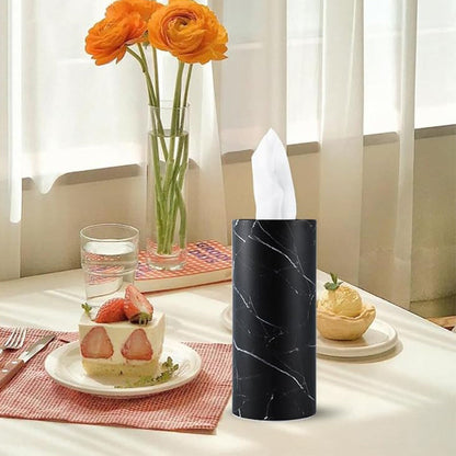 6Pcs Set Cylindrical Car Tissue Holders with Tissue Travel Tissue Box