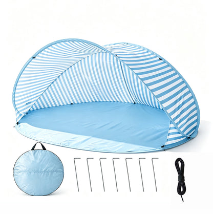 Pop Up Beach Sun Shade Tent for 1 to 2 People - Blue