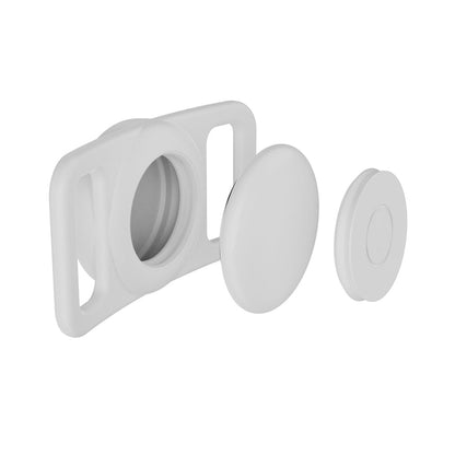 For Apple AirTag Case Silicone Airtag Protective Cover Air Tag Holder White