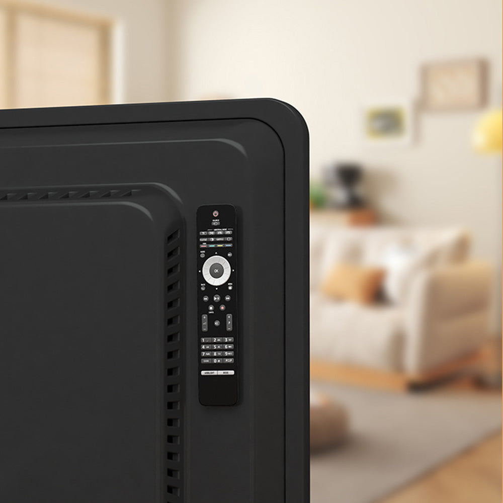 2Pcs Wall Mount Remote Control Holder TV Remote Control Caddy Black