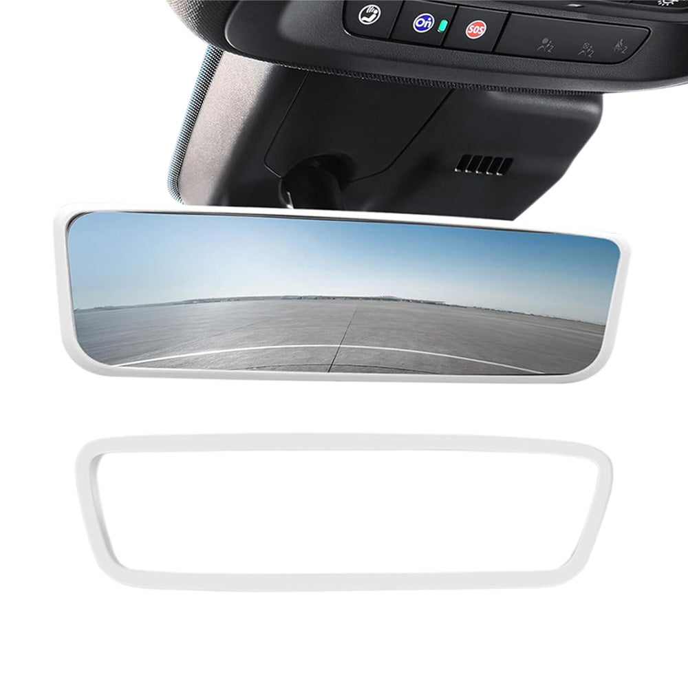 2PCS Silicone Rearview Mirror Edge Protector for Tesla Model 3/Y White