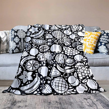 DIY Coloring Blanket Washable Reusable Coloring Mat for Adults - Fruit