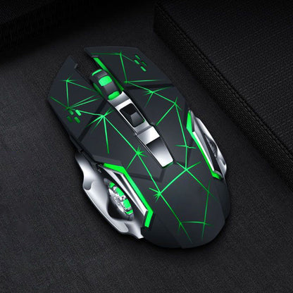 Dual Modes Wireless Mouse 2.4Ghz/Bluetooth RGB Backlit Rechargeable Gaming Mouse Style 2