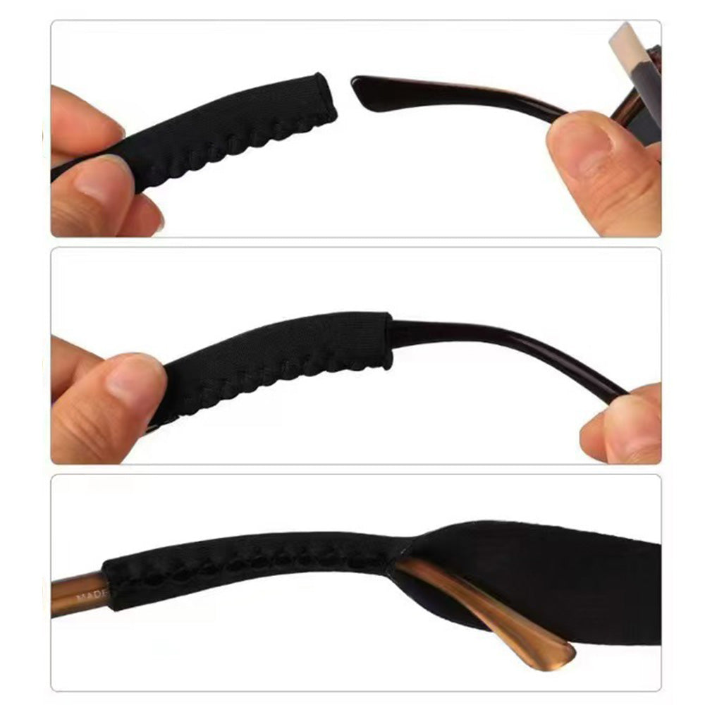 5Pcs Adjustable Sunglasses Retainer Strap-Black
