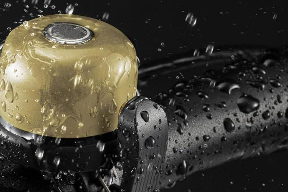 2Pcs Anti-Theft Bike Bell Water Resistance GPS Positioning Bicycle Ring For AirTag Tracker-Black And Copper