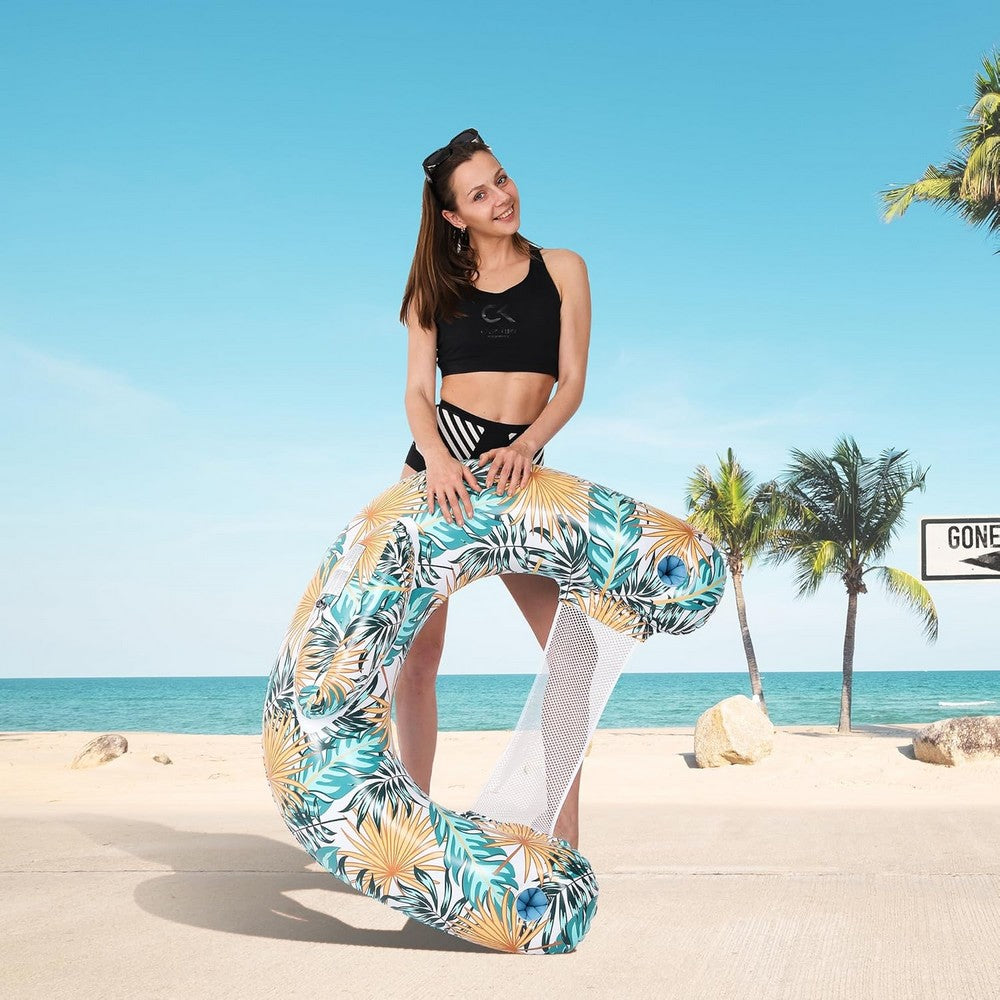 Inflatable Pool Float Chair Water Hammock Pool Lounge Style 2