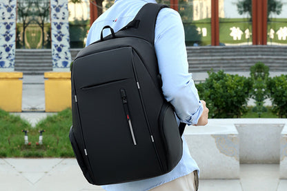 Travel Laptop Backpack with USB Port School Bookbag Fits 15.6 Inch Laptop-Black