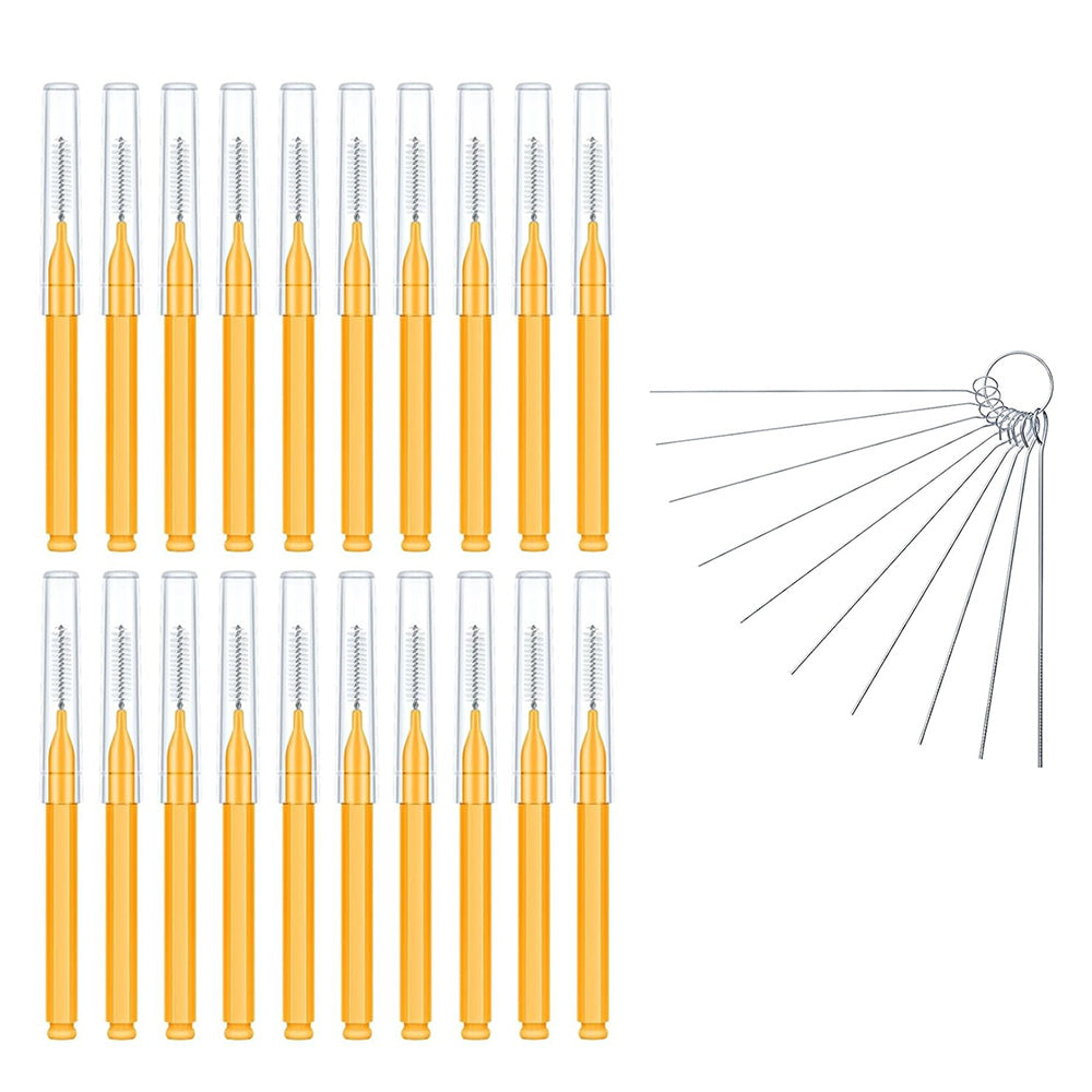 Shower Head Cleaning Brush Set Anti-Clogging with Storage Box for Bathroom-White