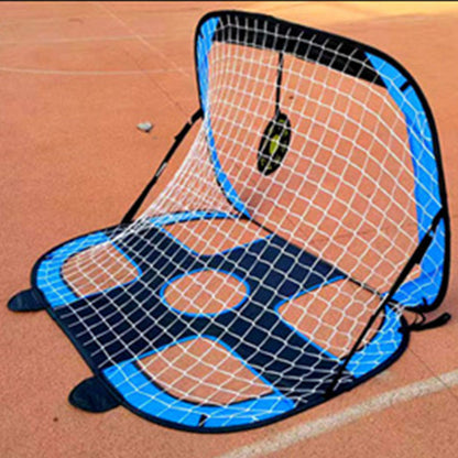 Kids Pop Up Soccer Goal Net Portable Soccer Training Net Kit for Backyard Blue