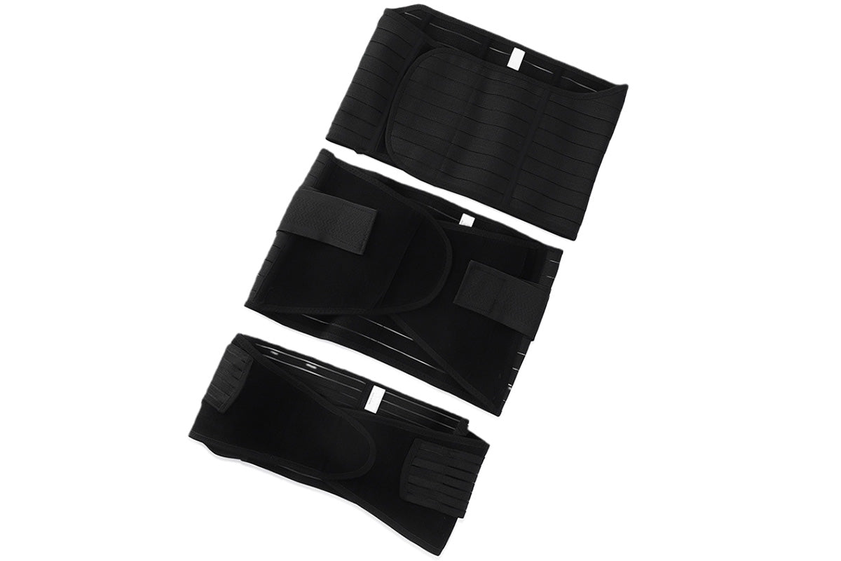 3 in 1 Postpartum Belly Band Waist Shapewear Recovery Girdle After Birth Support -Black