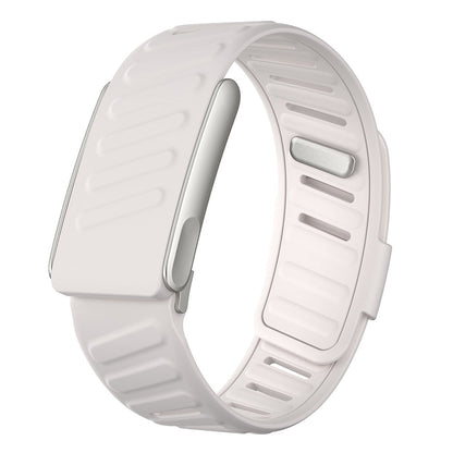Silicone Sport Band for Whoop 5.0 Waterproof Replacement Wrist Strap White