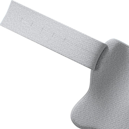 Memory Foam Knee Pillow for Side Sleepers Leg Pillow with Adjustable Strap Gray