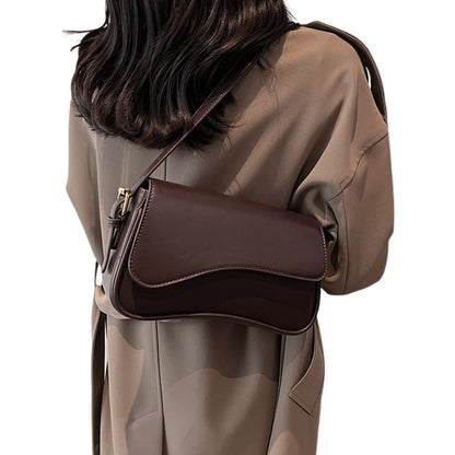 One Shoulder Bag For Women Trendy Underarm Bag Fashion Handbag-coffee