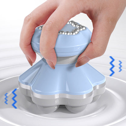 Portable Electric Vibration Massager Hand Held Body Back Massager Blue
