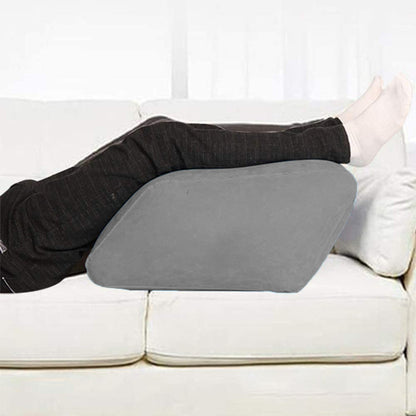 Wedge Pillow for Sleeping Inflatable Leg Elevation Pillow Leg Support Pillow for Ankle Foot Rest Gray