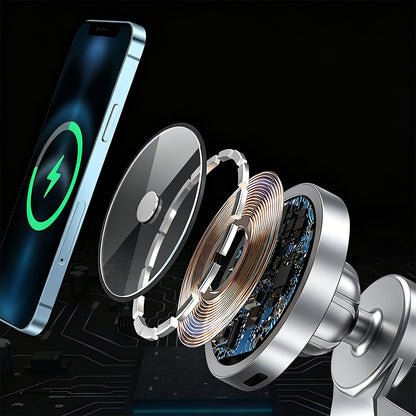 3 in 1 Car Wireless Charger Compatible with Magsecurity 15W for iPhone