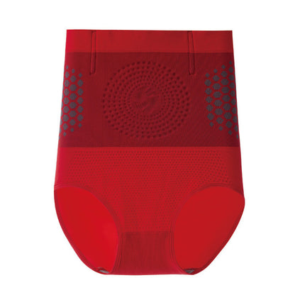 Postpartum Shapewear High Waist Tummy Control Panty Butt Lift for Women-Red