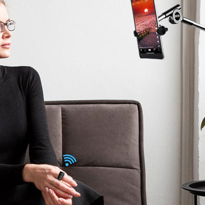 Bluetooth Remote Control TikTok Kindle Page Turner Bluetooth Ring Button for iPhone Android Black