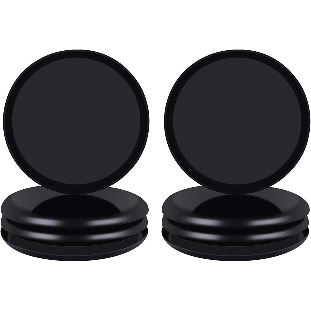8 Piece Furniture Sliders Reusable Pads for Hardwood Floors and Carpet -Black