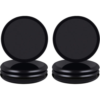 8 Piece Furniture Sliders Reusable Pads for Hardwood Floors and Carpet -Black