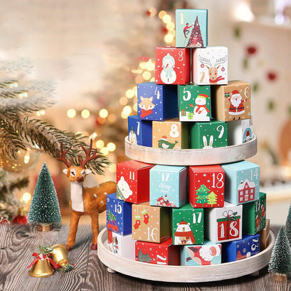 24 Days Surprise Botanical Building Blocks Advent Calendar Christmas Countdown Calendar Box Style 2