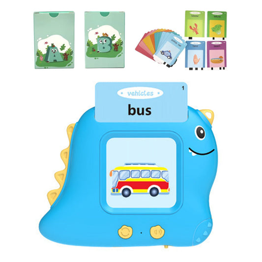 Kids 224 Words Talking Flash Cards Set Preschool Words Learning Cards Toy Blue
