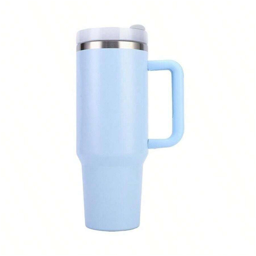 40oz Insulated Tumbler Stainless Steel Double Wall Water Bottle Travel Mug Sky Blue