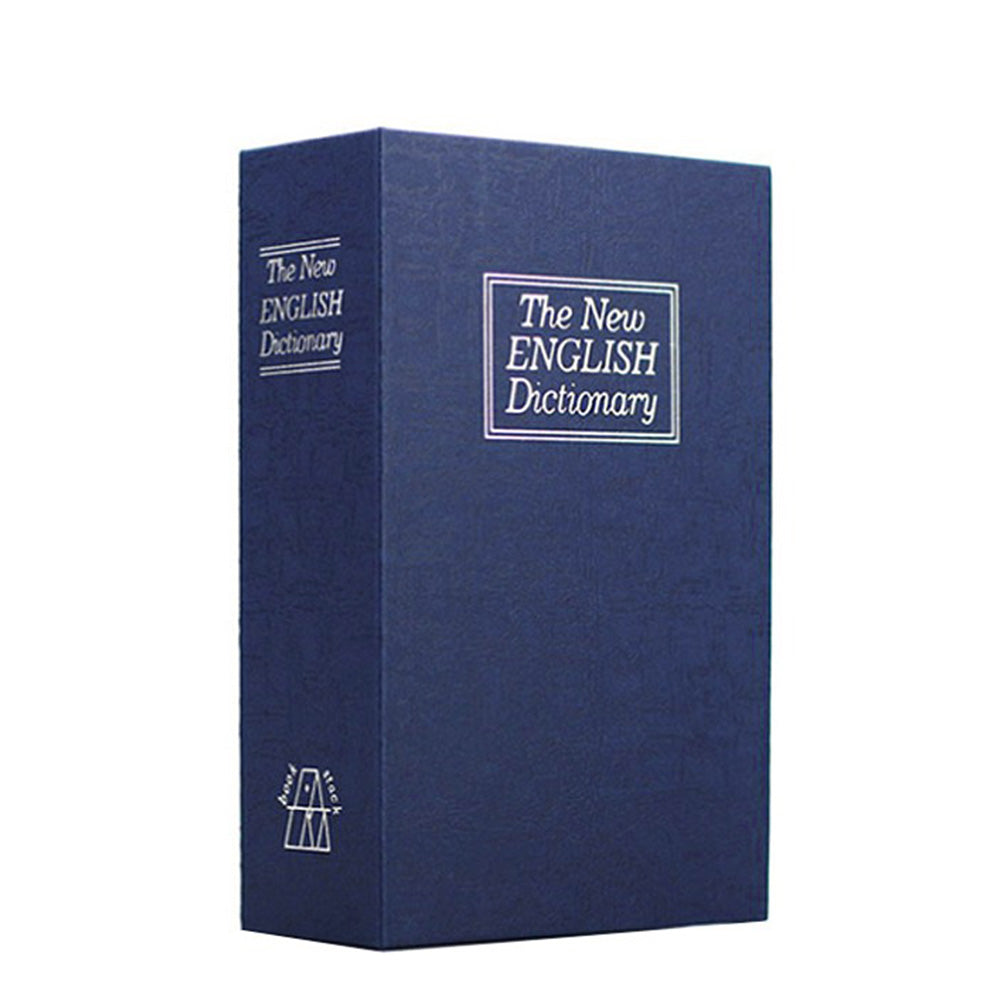 Fake Book Safe with Combination Lock Book Safe Lock Box for Cash Jewellery-Blue