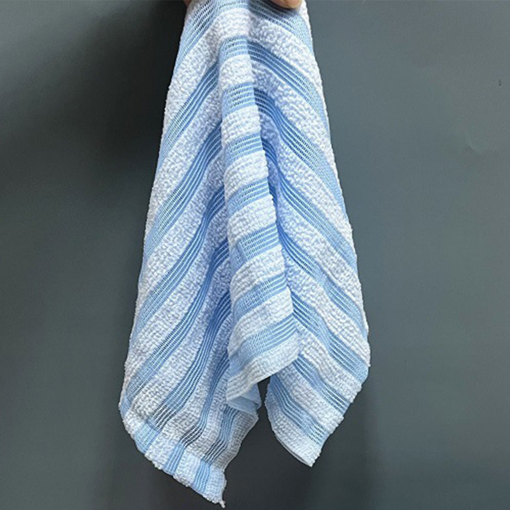 2 PCS Extra Long Exfoliating Back Scrubber Adult Bath Washcloth for Smooth Skin Blue