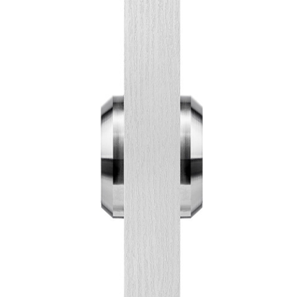 Hidden Door Lock Invisible Latch Double Sided Privacy Lock for Bedroom Bathroom Stainless Steel-Silver