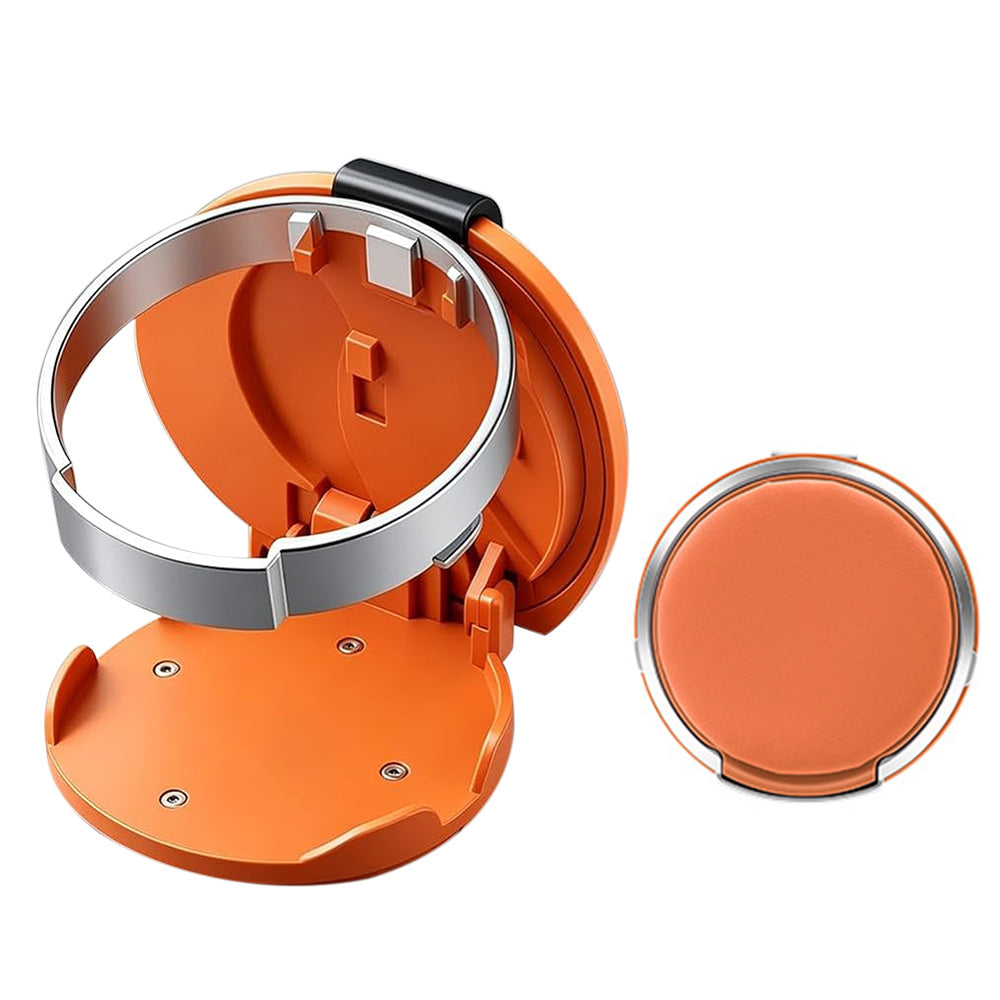 Adjustable Folding Car Door Cup Holder Clip-On Drink Organizer - Orange