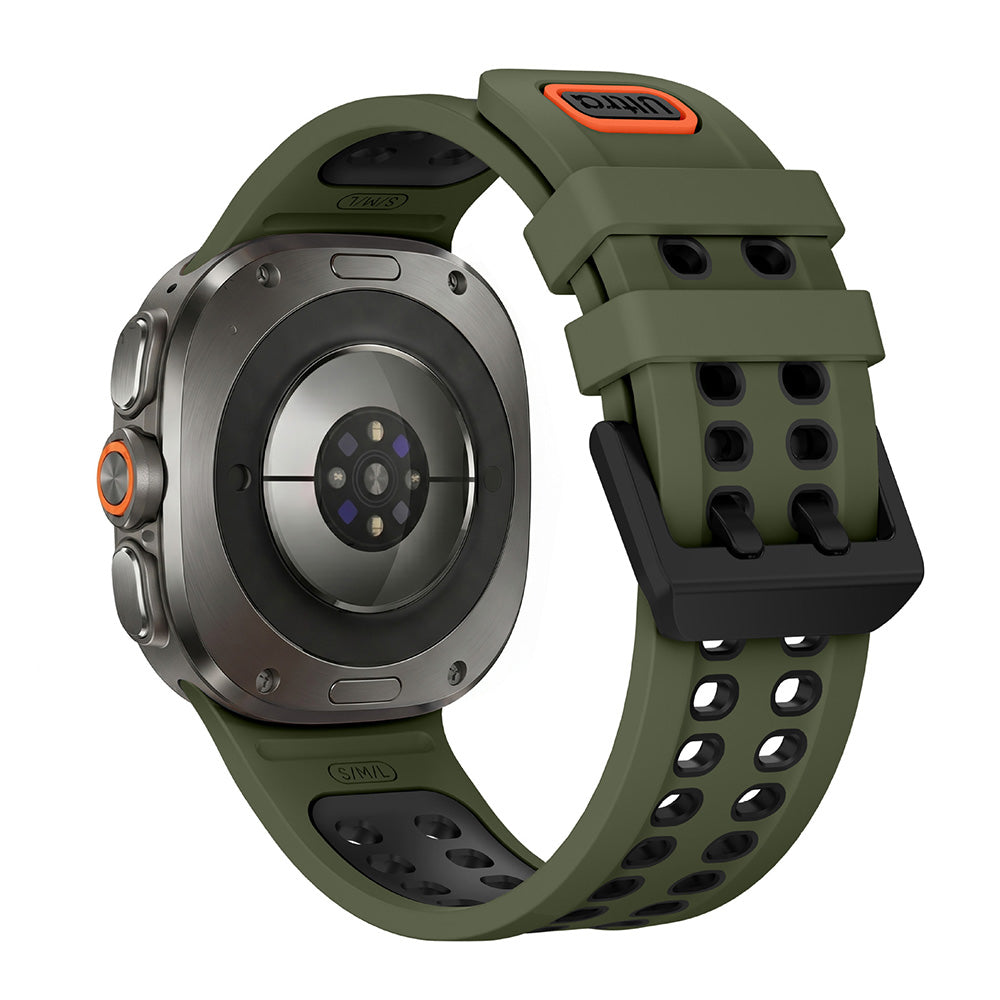 Silicone Watch Band for Samsung Galaxy Watch Ultra2 Ultra 2025 47mm - Army Green