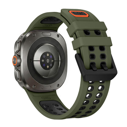 Silicone Watch Band for Samsung Galaxy Watch Ultra2 Ultra 2025 47mm - Army Green