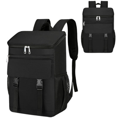 Portable Insulated Backpack Leak Proof  Camping Cooler Bag Black