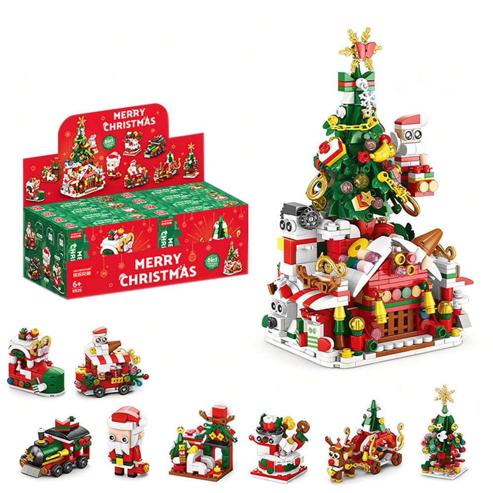 Christmas Tree Ornaments Building Block Set Santa & Nutcracker Xmas Decorations Style 3