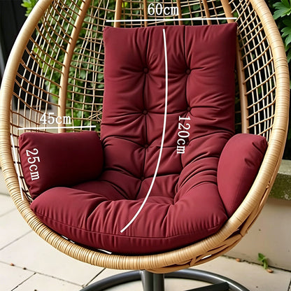 120x60cm Hanging Chair Cushion Pad-Red