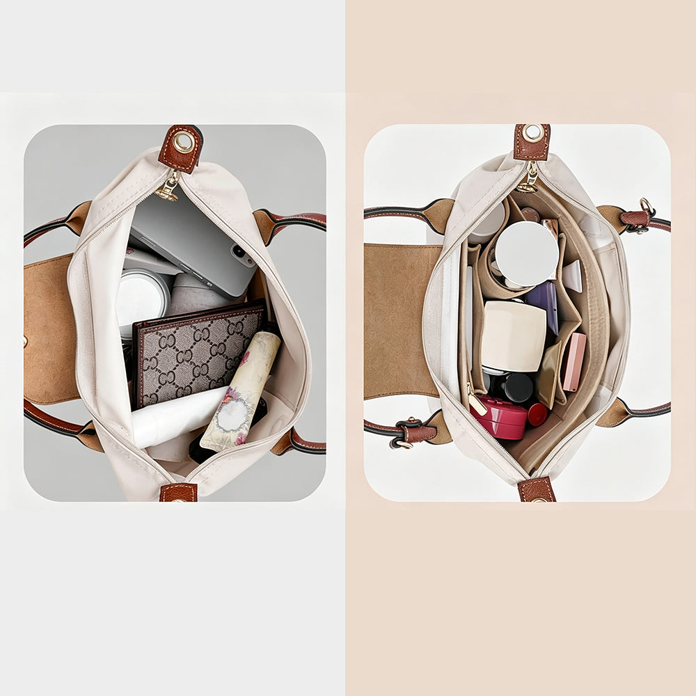 Felt Purse Organizer Insert-Beige