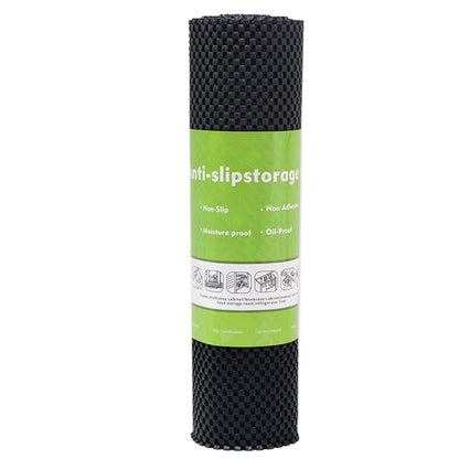 Non-Adhesive Drawer and Shelf Liner for Cabinet Wardrobe -Black