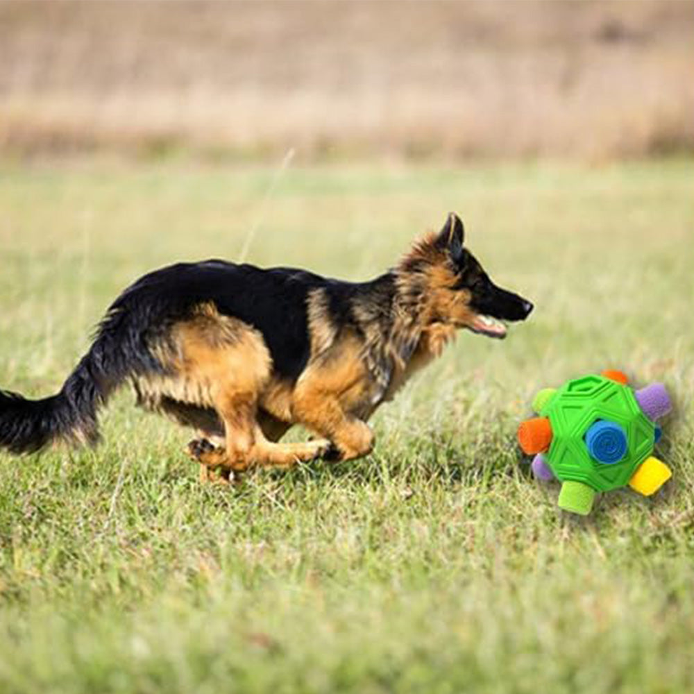 Dog Snuffle Ball Slow Feeder Puzzle Toy for Treats-Green