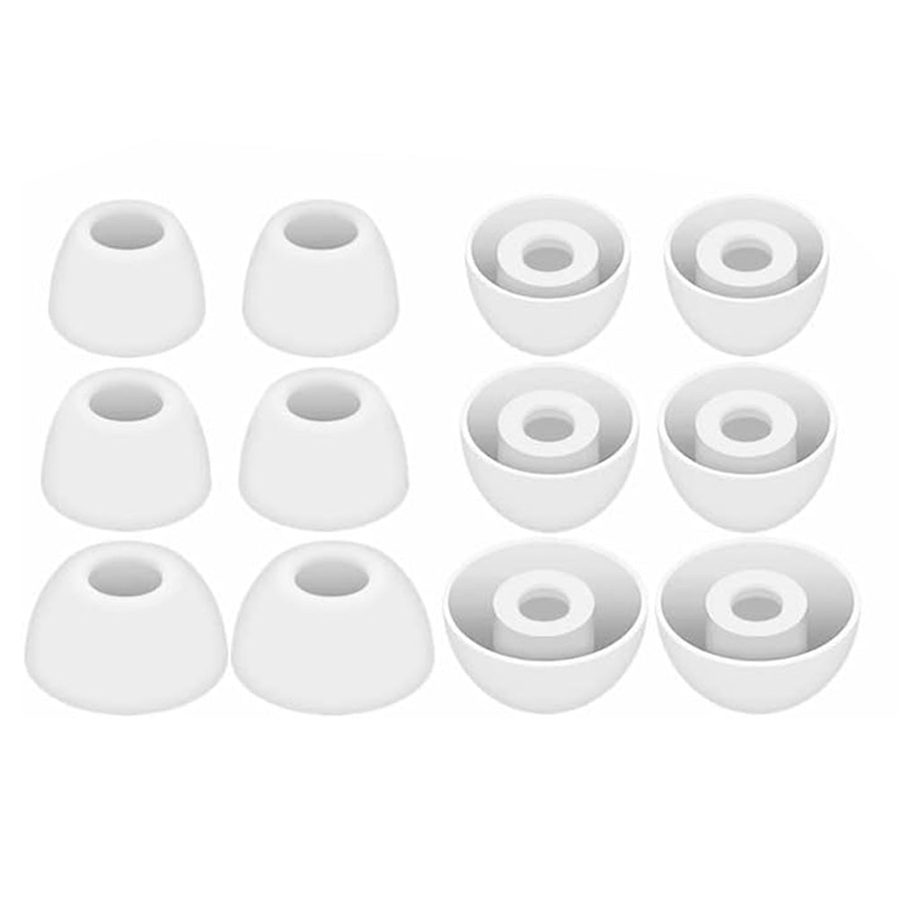 12 Pack Silicone Ear Tips for Samsung Galaxy Buds2 Pro S M L Sizes Replacement-White