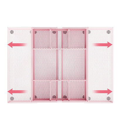 Expandable Desktop Drawer Organizer with Adjustable Dividers - Pink