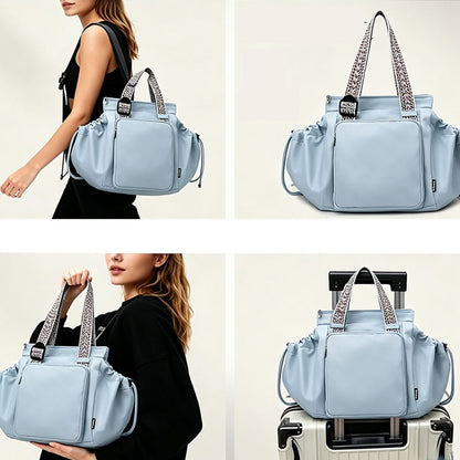 3 in 1 Convertible Travel Tote Bag-Blue