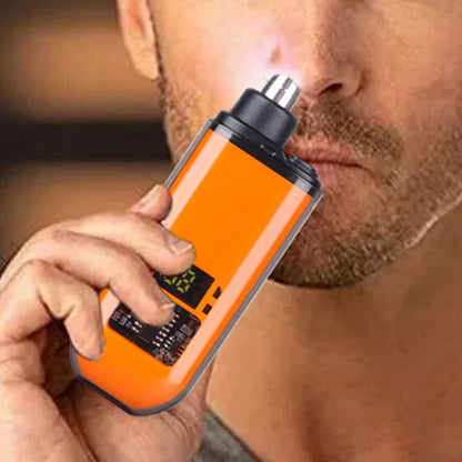 Portable Electric Nose Hair Trimmer Rechargeable Ear Nose Hair Trimmer for Men Women Orange