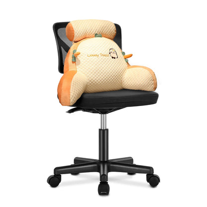 Back Rest Reading Pillow Neck Lumbar Support Pillow Chair Cushion Orange Toast
